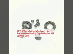 18*11.5*10мм Трикотажная проволочная сетка высокая точность тонкие фильтрационные возможности
