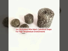 Sus 316 Плетённая проволочная сетка цилиндрическая форма для высокотемпературных условий