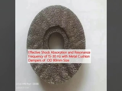 Эффективное поглощение ударов и резонансная частота 15-30 Гц с металлическими подушечными амортизаторами размером 80 мм