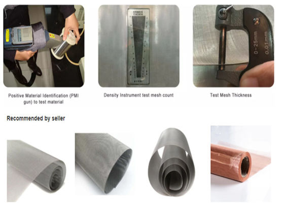 Ультра точная ячеистая сеть нержавеющей стали 100 микронов округлила 316L 100μm