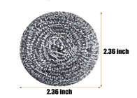 шарик чистки нержавеющей стали 7.5g 2*6cm/серебряный скруббер кухни металла