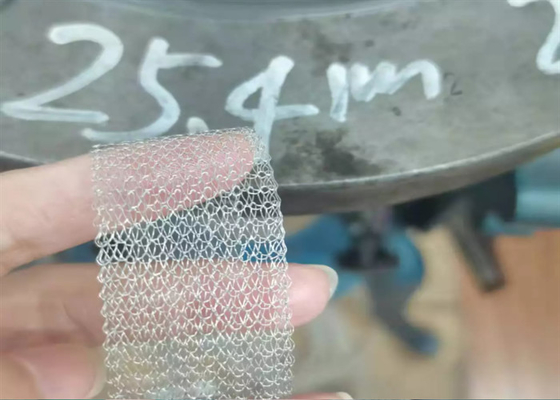 2.5CM Нержавеющая сталь трикотажные прокатные сетки для экранов
