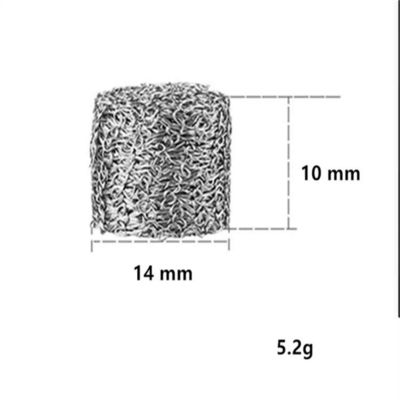 Обжатый желтый связанный Dia 50mm набивкой ячеистой сети для фильтра для масла