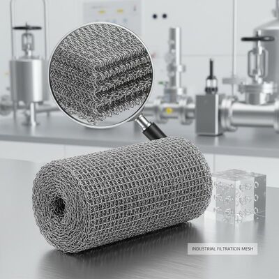 Гибкая сжатая вязаная проволочная сетка размером 20*60 мм, обеспечивающая превосходную фильтрацию и структурную стабильность в промышленном применении.