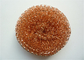 Durable 40g Metal Copper Mesh Scourer for Pots Kitchen Cleaning