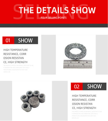 OD112mm ID85mm  Knitted Mesh Washer SS316 For Engine Muffler